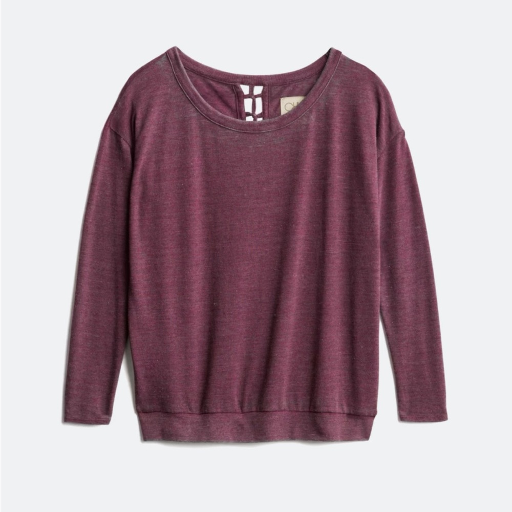 Chaser Lakisha Cage Back Detail Knit Top